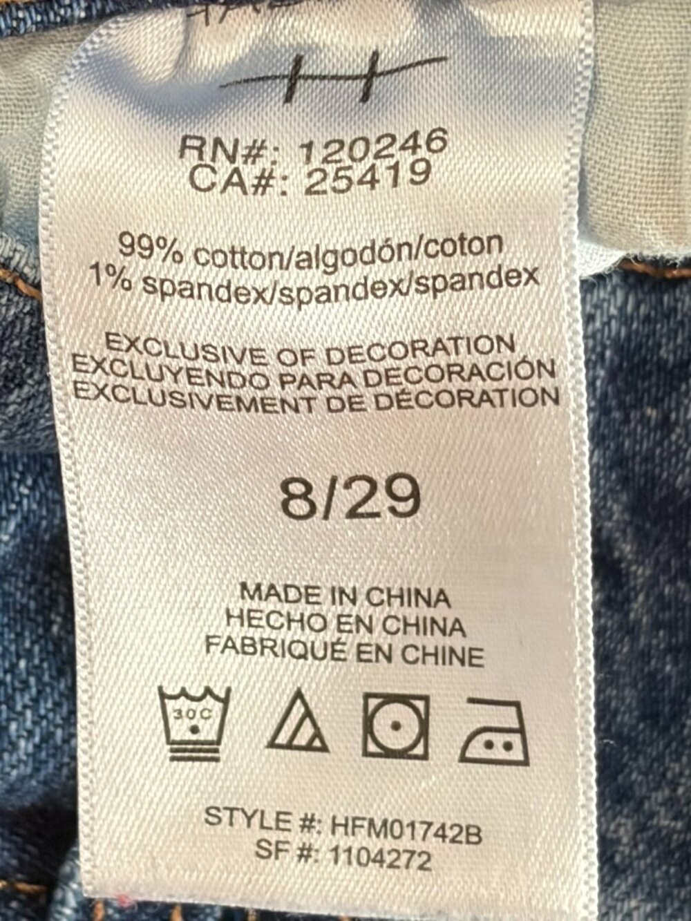 Habitual blue jeans 8 wide leg - Picture 9 of 9